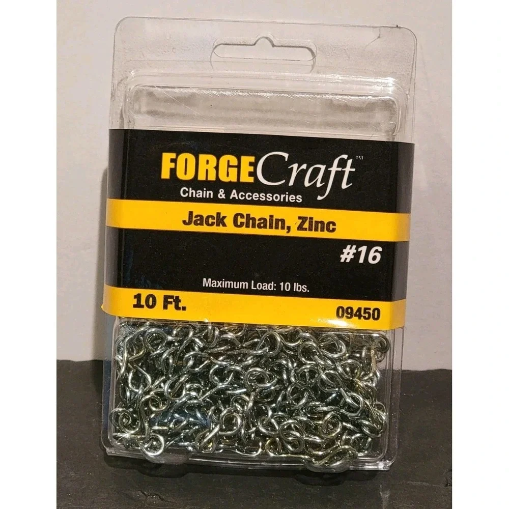 General Utility Chain Lights Garden Hobby Forge Craft Jack Chain Iridescent 10'